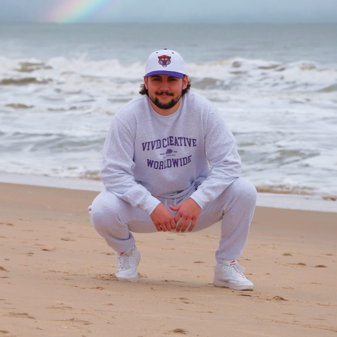 【Peate（ピート）】Adults only sweat(nv) Cool Vibes Sweater in Ivory/Pink